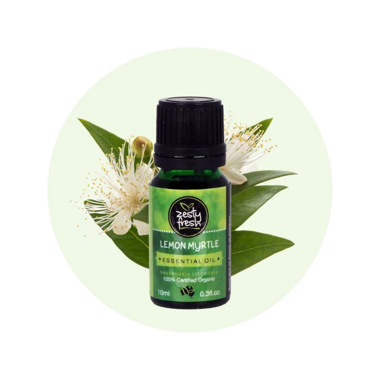 Zesty Fresh 100% Organic Lemon Myrtle Oil 10ml