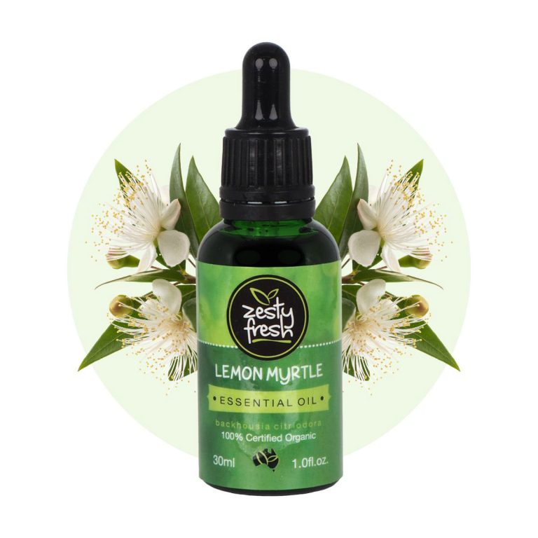 Zesty Fresh 100% Organic Lemon Myrtle Oil 30ml