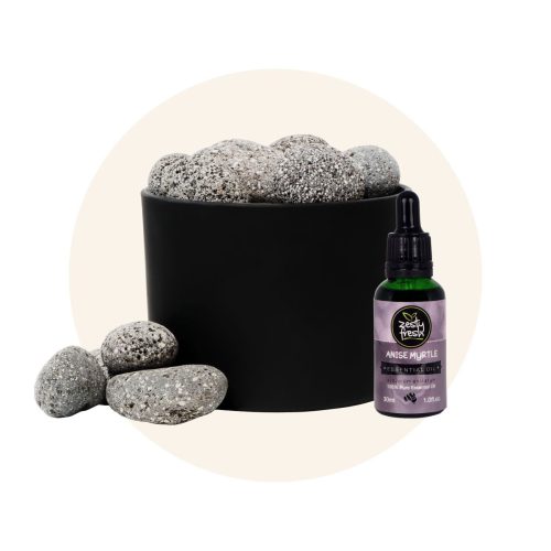 Zesty Fresh Lava Rock Diffuser + Pure Anise Myrtle Oil 30ml